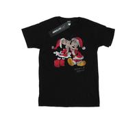 Disney Maglietta Topolino e Minnie Mouse Bacio di Natale Uomo (BI39933)