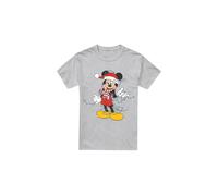Disney Maglietta Topolino Luci di Natale Uomo (TV3557)