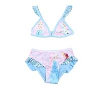 Disney Maillot De Bain La Reine des Neiges. Set di Costume a Maglietta, Blu, 6 Anni Bambine e Ragazze
