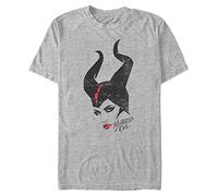 Disney Maleficent: Mistress of Evil - Mal Evil Unisex Crew Neck T-Shirt Melange Grey S