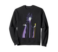 Disney Maleficent Smirk Line Art Portrait Felpa