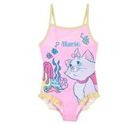 Disney Marie Costume da Bagno per Ragazze, Costume Intero Design Aristogatti, Costume da Bagno per Bambina, Taglia 4 Anni | Rosa