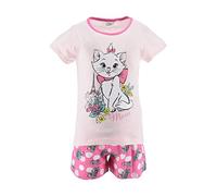 Disney Marie T-Shirt e Pantaloncini per Ragazze, Pigiami Ragazza in Morbido Cotone, Design Aristogatti Set 2 Pezzi per Bambina, Taglia 3 Anni, Rosa