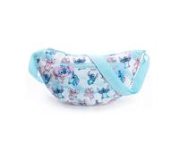 Disney Marsupio blu da donna Lilo & Stitch | Borsa a tracolla regolabile con chiusura a zip | Design con Stitch e Angelo dei cartoni animati | Merchandise del film