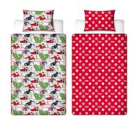 Disney Marvel Avengers Copripiumino Singolo Bambini Ufficiale | Biancheria da letto reversibile a 2 lati con federa coordinata | Design Heroes | Letto singolo | Polcotone