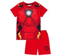 Disney Marvel Rosso Iron Man Costume Pigiama a maniche corte a gamba corta Ragaz