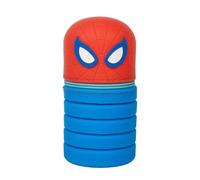 Disney Marvel Spider-Man - Astuccio portapenne, in silicone e tessuto, per scuola e casa, rosso/blu, moderno
