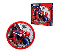 Disney Marvel Spider-Man Orologio da Parete, Design Classico Rotondo Silenzioso, Orologio per Bambini, Decorazione per la Camera dei Bambino, Regalo per Ragazzi
