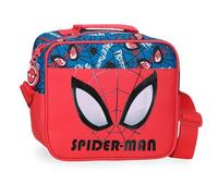 Marvel Disney, Spiderman Authentic, beauty case, astuccio, realizzato in poliestere, tracolla regolabile. Joumma Bags, rosso, Tracolla