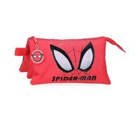 Marvel Disney, Spiderman Authentic, beauty case, astuccio, realizzato in poliestere, tracolla regolabile. Joumma Bags, rosso, Astuccio