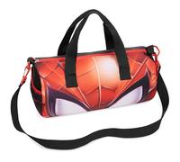 Disney Marvel Spiderman Borsone da Palestra per Bambini, Borsa Sportiva 39,5 × 19,5 cm, 2 Tasche Laterali e Cinghie Regolabili, Regali Bambini (Nero/Rosso Spiderman)