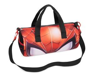 Disney Marvel Spiderman Borsone da Palestra per Bambini, Borsa Sportiva 39,5 × 19,5 cm, 2 Tasche Laterali e Cinghie Regolabili, Regali Bambini (Nero/Rosso Spiderman)
