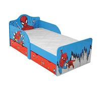 Disney Marvel Spiderman Lettino con cassetti portaoggetti, MDF da 15 mm, blu, piccolo