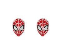 Disney Marvel Spiderman, orecchini a perno in argento Sterling smaltato, Argento sterling