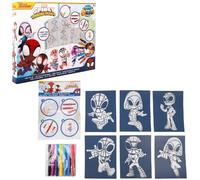Disney - Marvel - Spidey and his Amazing Friends - Set di penne spray - Matite da colorare per bambini - Set da colorare con matite colorate e pagine da colorare
