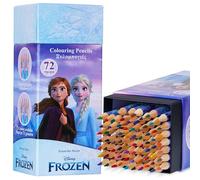 Disney Matite Colorate Bambini - Set di Pastelli Colorati Bambini per Disegnare e Colorare, Colori Assortiti, 72 Pezzi (Viola Frozen)