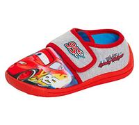 Disney McQueen - Pantofole da bambino, facili da allacciare, con illuminazione, Rosso, 31 EU
