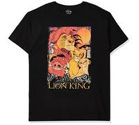 Disney Men's Lion King Group Poster Graphic T-Shirt, Black, Medium