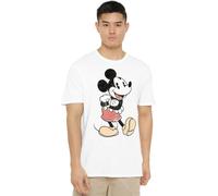 Disney Vintage Mickey T-Shirt, White, L Men's