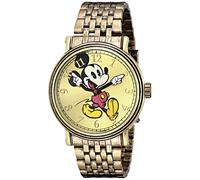 Disney Men's W001851 Mickey Mouse Analog Display Analog Quartz Silver Watch