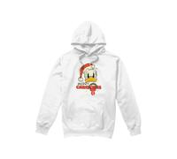 Disney Merry Christmas Felpa con Cappuccio Daffy Duck Uomo (TV4682)