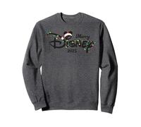 Disney Merry Christmas Lights Script Logo 2025 Holiday Trip Felpa