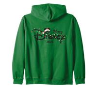 Disney Merry Christmas Lights Script Logo 2025 Holiday Trip Felpa con Cappuccio