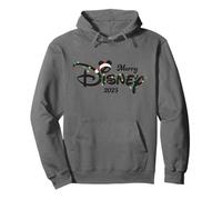 Disney Merry Christmas Lights Script Logo 2025 Holiday Trip Felpa con Cappuccio