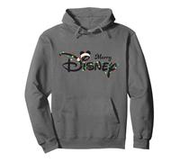 Disney Merry Christmas Lights Script Logo Holiday Trip Felpa con Cappuccio