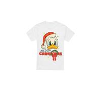 Disney Merry Christmas Maglietta Daffy Duck Uomo (TV3804)
