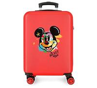 Disney Mickey All Smile Valigia da cabina Multicolor 38x55x20 cm ABS rigido Lucchetto a combinazione laterale 35L 2 kg 4 ruote doppie Bagaglio a mano