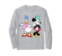 Disney Mickey And Friends Daisy And Minnie Mouse Classic Art Maglia a Manica