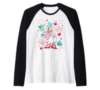 Disney Mickey And Friends Daisy Duck Around Her Iconic Items Maglia con Maniche Raglan