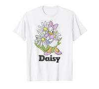 Disney Mickey And Friends Daisy Duck Floral Ritratto Maglietta