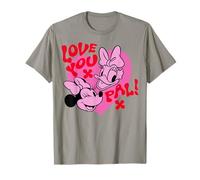Disney Mickey And Friends Love You Pal Minnie & Daisy Heart Maglietta