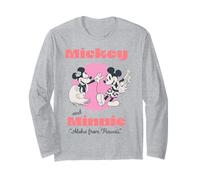 Disney Mickey And Friends Mickey & Minnie Aloha From Hawaii Maglia a Manica
