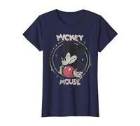 Disney Mickey And Friends Mickey Mouse Angry Ritratto Maglietta, Donna, Navy, M