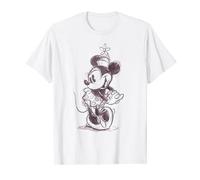 Disney Mickey And Friends Minnie Mouse Sketch Portrait Maglietta