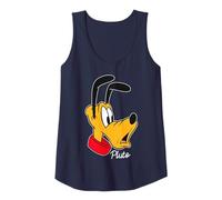 Disney Mickey And Friends Pluto Big Face Signature Canotta