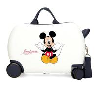 Disney Mickey Cheerful Luggage - Bagaglio per bambini, ragazzi, Cheerful Side Combination Lock 4 ruote bagaglio a mano è realizzato in ABS, un materiale rigido e leggero.