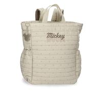Disney Joumma Duna Mickey Zaino da Passeggio Beige 32x35x13 cm Poliestere 14.6L