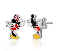 Disney Mickey e Minnie Mouse Orecchini a Perno in Argento Sterling Bacciare