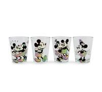 Disney Mickey E Minnie Mouse Rainbow 2-Ounce Mini Shot Occhiali Set Di 4