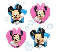Disney Mickey e Minnie Squirt - Set di 4 giocattoli da bagno, colore: Blu/Rosa