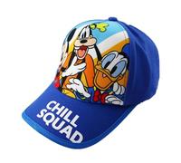 Disney Mickey & Friends - Berretto da baseball per bambini, misura 52-54, design ufficiale con Mickey, Goofy & Donald, protezione UV perfetta per le avventure estive, Blu, 52