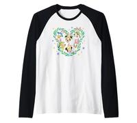 Disney Mickey & Friends Easter Bunny Ears Spring Trip Icon Maglia con Maniche Raglan