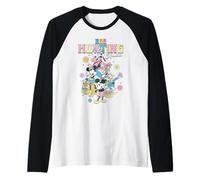Disney Mickey & Friends Easter Egg Hunting Squad Retro Logo Maglia con Maniche Raglan