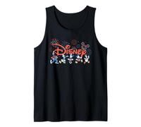 Disney Mickey & Friends Fireworks 4th of July Script Logo Canotta