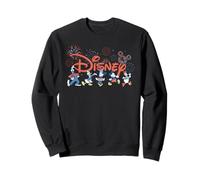 Disney Mickey & Friends Fireworks 4th of July Script Logo Felpa