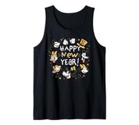 Disney Mickey & Friends Happy New Year 2026 Retro Party Canotta